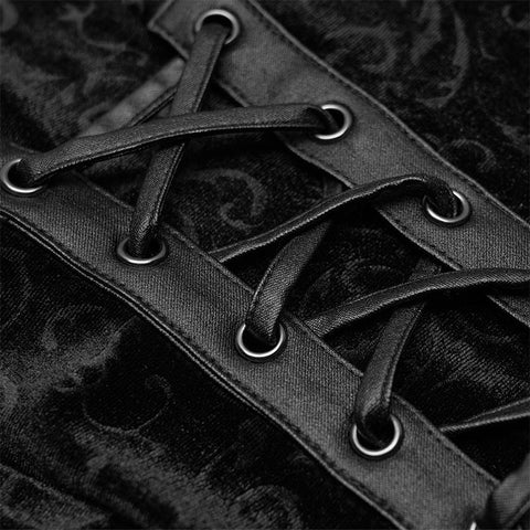 Dark silhouette vase velvet Leggings