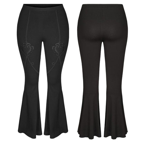 Dark Goth flared pants