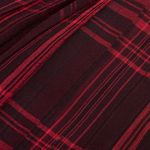 Plaid spliced suspender skirt