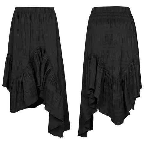 Irregular long overskirt