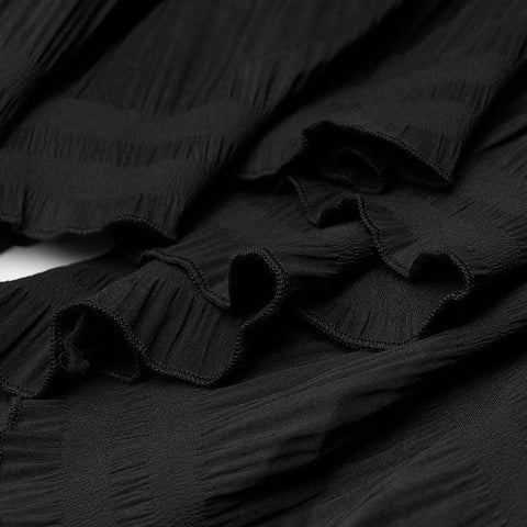 Irregular long overskirt