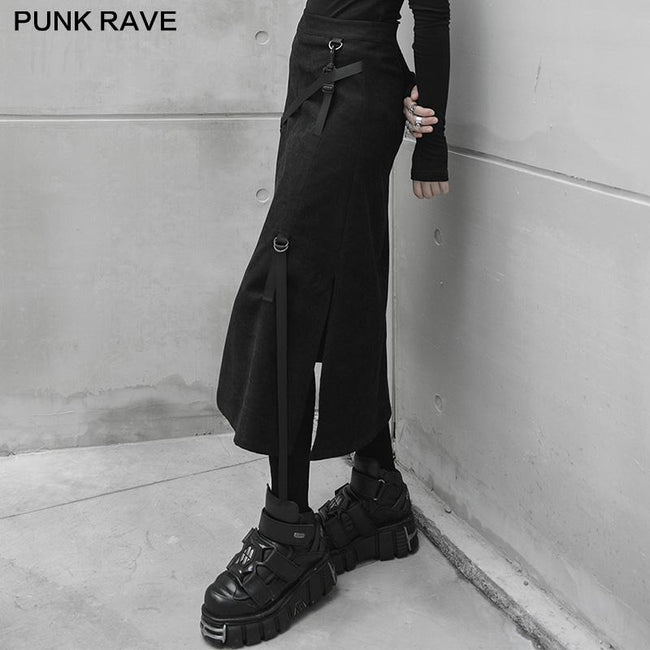 punk front centre open fork two wearing medium skirts