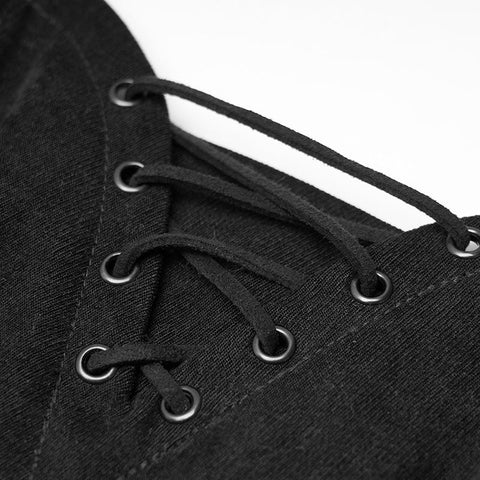 "PUNK" series suspender fitted strap dress