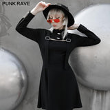 PUNK Stand Collar Dress