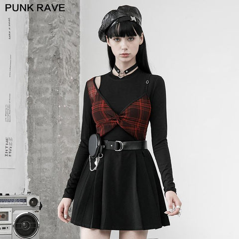 Fake two pieces long T-shirts