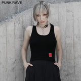 Back cross-print vest