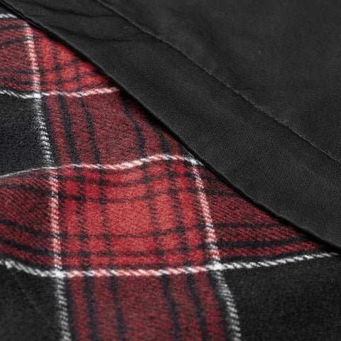 Lattice stitching Long jacket (with Waistline)