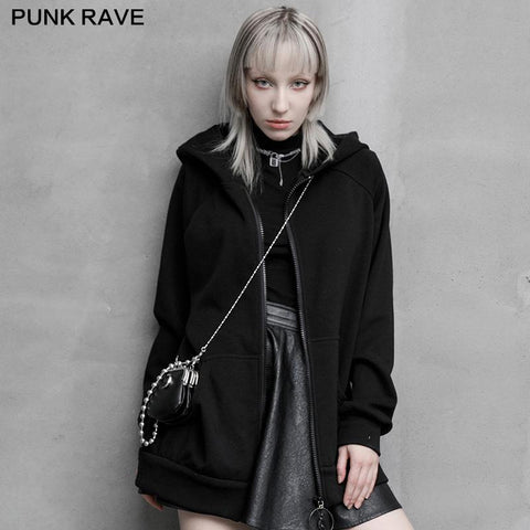 Dark rabbit print coat