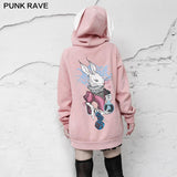 Dark rabbit print coat