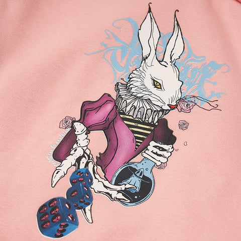 Dark rabbit print coat