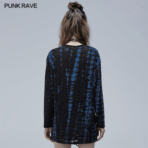 Gothic loose Print Long Sleeve T-Shirt