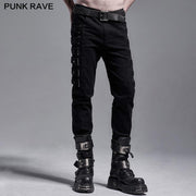 PUNK woven elastic trousers