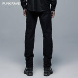 Punk Elastic Woven Long Pant