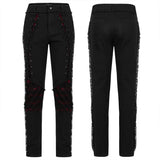 Punk Elastic Woven Long Pant