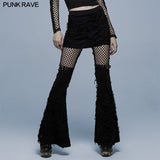 Gothic flare long pants