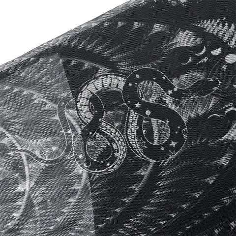 Goth skinny skeleton print Leggings