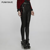 Gothic exquisite applique leggings