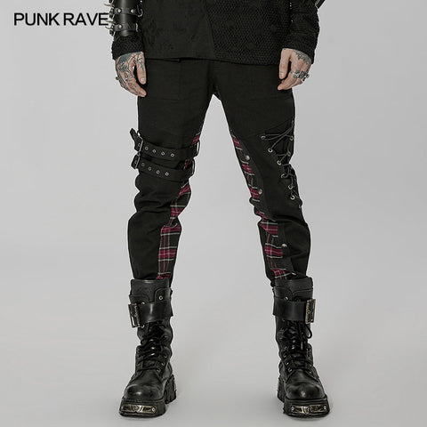 Handsome Punk spliced pants