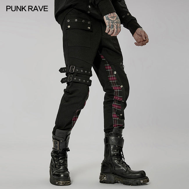 Handsome Punk spliced pants