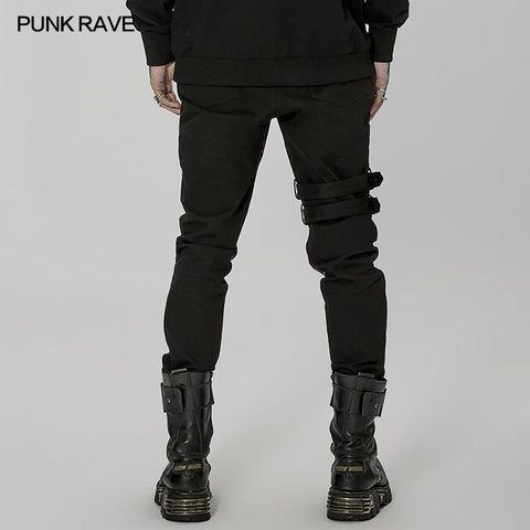 Handsome Punk spliced pants