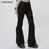 Goth Lace Flared Long Pants