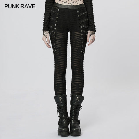 Goth decayed leggings