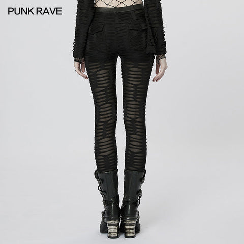 Goth decayed leggings