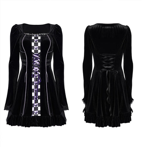 Goth lolita girls dress