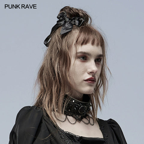 Cute punk bow headware
