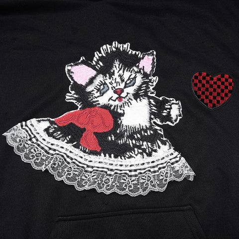 Cute long ear loose hoodies