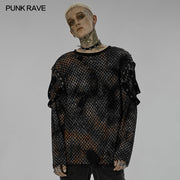 Punk tie-dyed Pullover sweater