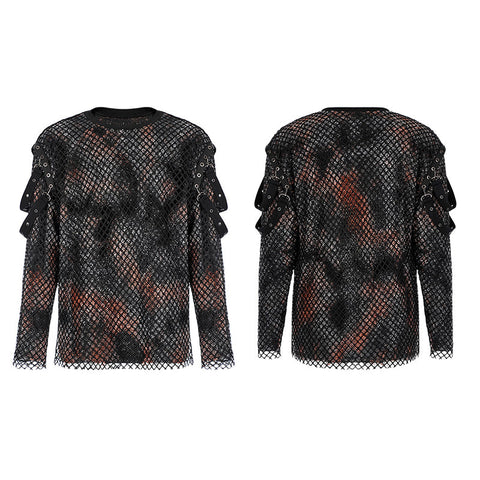 Punk tie-dyed Pullover sweater