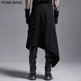 Punk asymmetrical overskirt