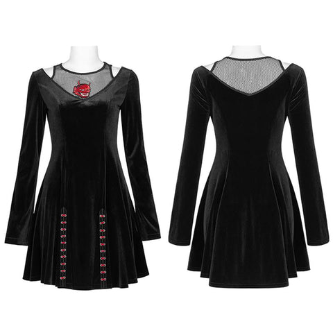 Dark prajna embroidery dress