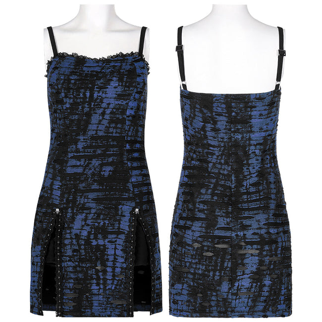 Gothic abstract print slip dress
