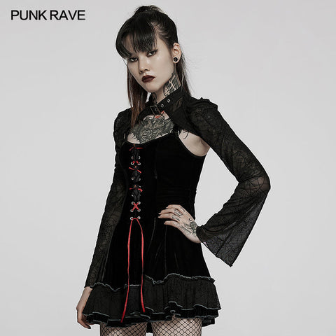 Goth two piece girls dress