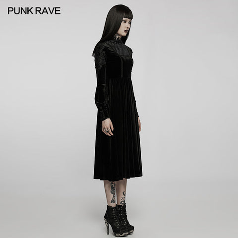 2022 Goth velvet dress