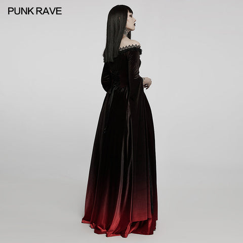 2022 Gothic gradient gown dress