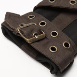 Steampunk knit gloves