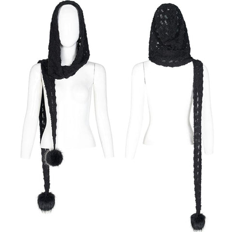 Gothic hooded scarf
