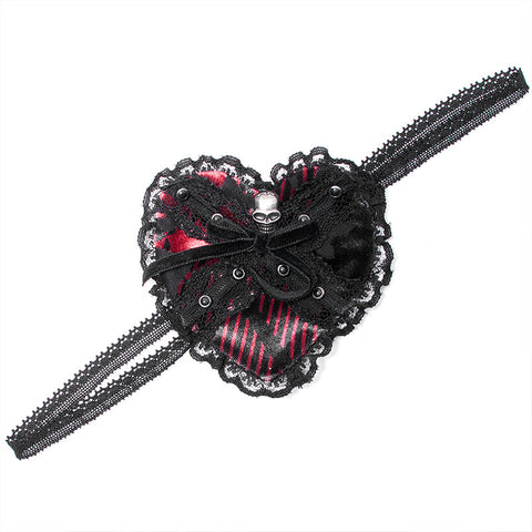 Gothic heart eye mask