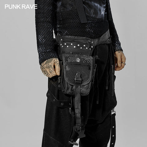 Post-apocalyptic style waist bag