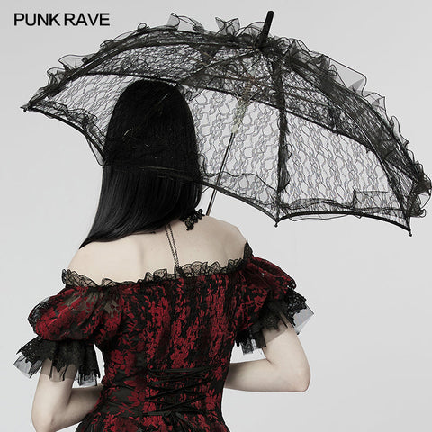 Gothic light lace umbrella