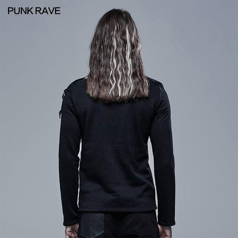 Gothic V-Neck Long Sleeve T-sleeve