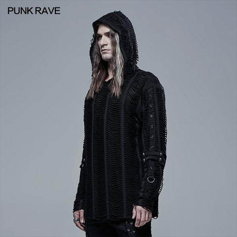 Goth Loose Knit Hoodie