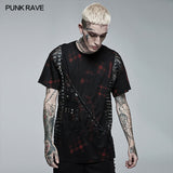 Punk Loose Printing Short Sleeves T-shirt