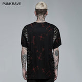 Punk Loose Printing Short Sleeves T-shirt