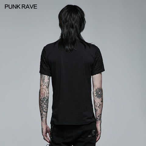 Stylish Mesh Short Sleeve T-shirt