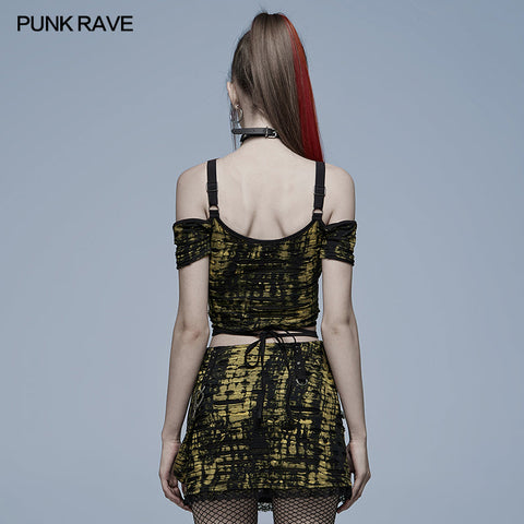 Gothic knitted print T-shirt