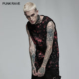 Punk Daily Wear Printing Sleeveless T-shirt